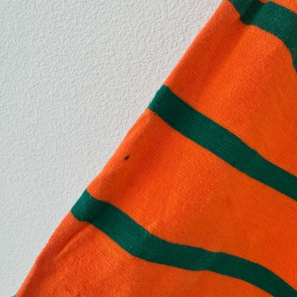 Guess x J Balvin Vibras Orange Striped Logo Short Sleeve Tee - Picture 5 of 6